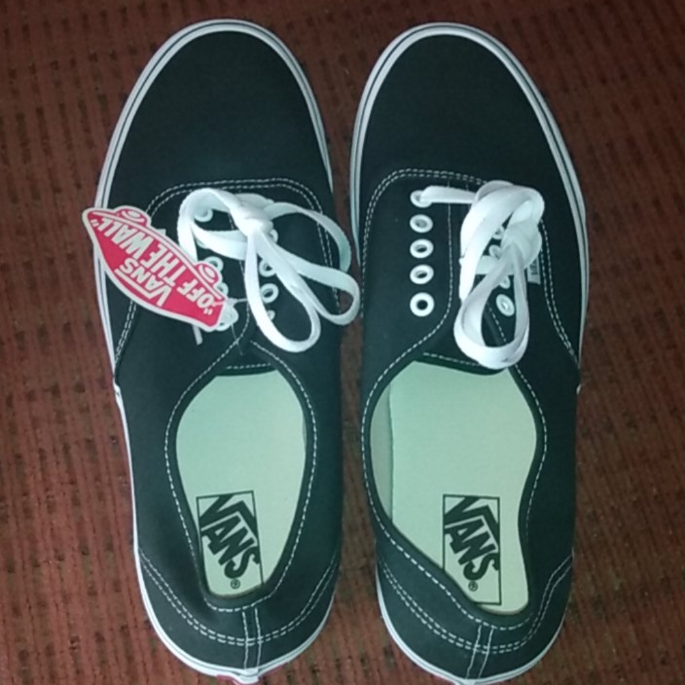 Men's green Vans shoes